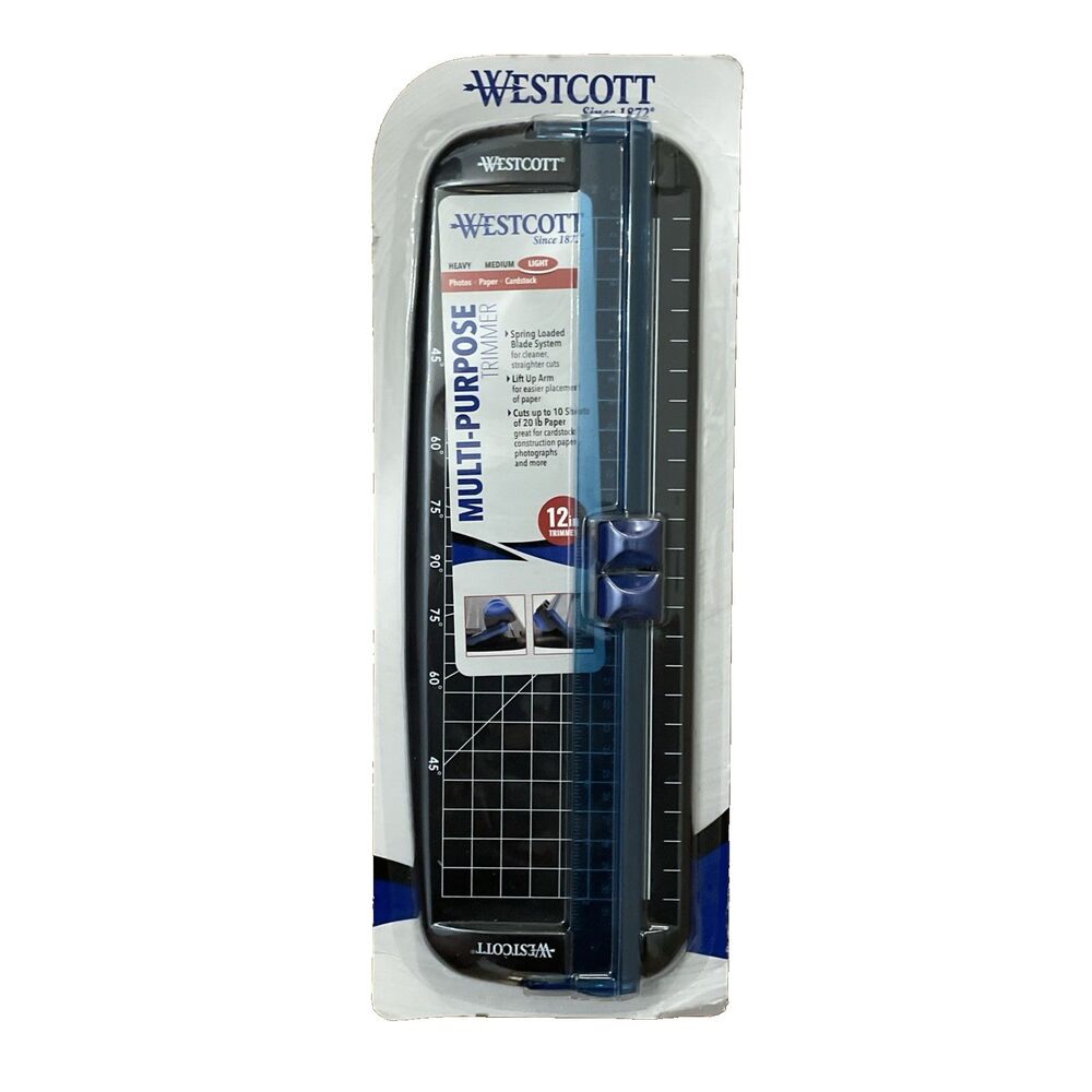 Westcott Black Multi-Purpose Personal Paper Trimmer Home Office School Crafts